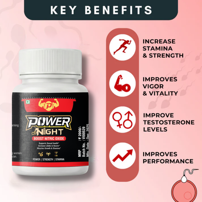 Power Of Night | 100% Ayurvedic Performance Booster(15 Caps)