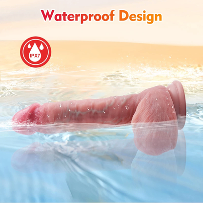 Realistic Thrusting + Vibrating Dildo