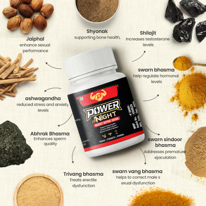 Power Of Night | 100% Ayurvedic Performance Booster(15 Caps)