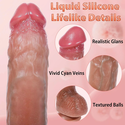 Realistic Thrusting + Vibrating Dildo